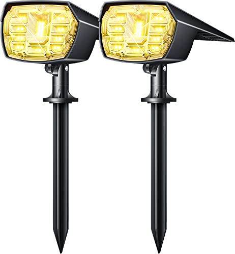 Biling Solar Spot Lights Outdoor, 28 LEDs 2-in-1 Bright Solar Outdoor Lights Landscaping Spotlights, IP67 Waterproof Solar Powered Spot Lights for Yard Garden Pathway (Warm White 2pack) Biling Solar Spot Lights Outdoor, 28 LEDs 2-in-1 Bright Solar Outdoor Lights Landscaping Spotlights, IP67 Waterproof Solar Powered Spot Lights for Yard Garden Pathway (Warm White 2pack)