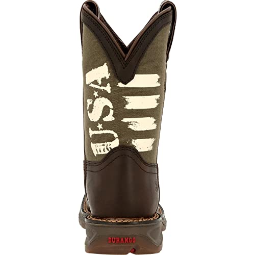 Durango Lil Little Kids' Army Western Boot4