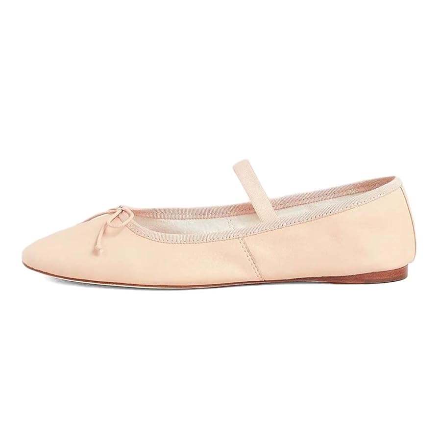 【新品・未使用】STAUD FLUFF BALLET FLAT Champagne Alba Studded Ballet Flat | STAUD
