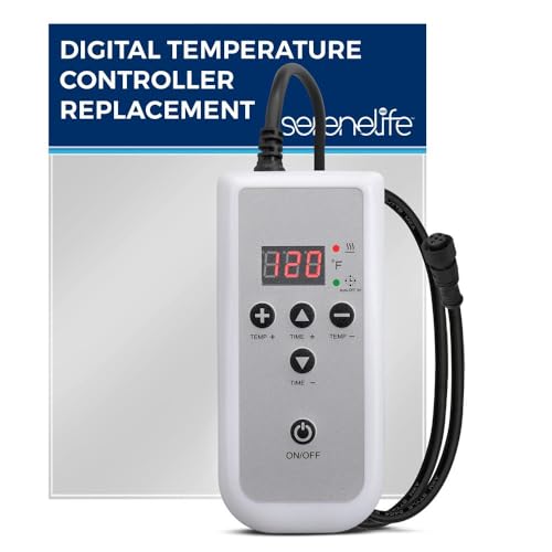 Serenelife Digital Temperature Controller - Replacement for Model Number: PSLMSGST70B, LCD Display with Selectable Temp Setting, Thermostat Heater, Plug and Play Design, Easy to Use by SereneLife - Used condition - US$40.84