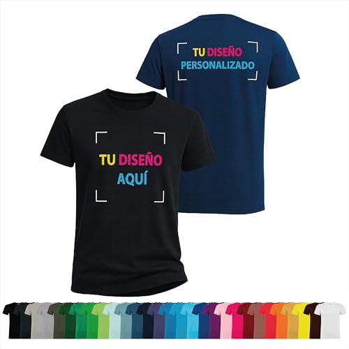 Genérico Camisetas Personalizadas, x5 Y x10, serígrafia DTF, Más de 30 Colores, 100% Algodón, Todas Las Tallas, Unisex.