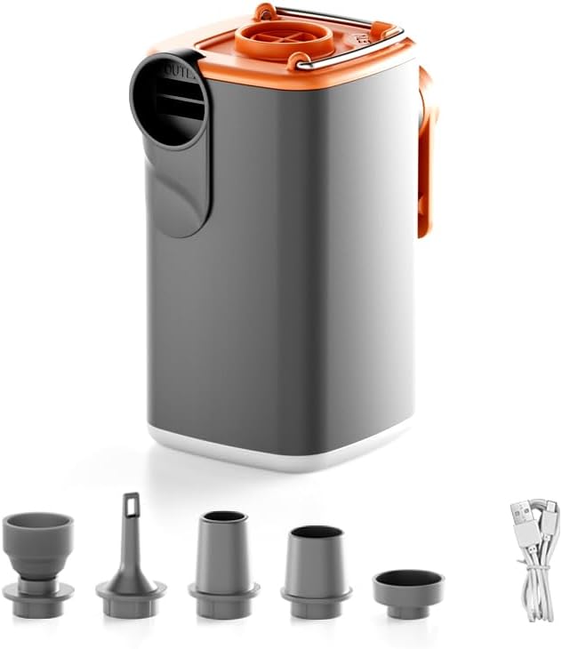 Meayll Mini Air Pump with LED Light: Perfect for Outdoor Adventures