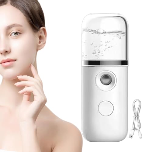 Vaporizador facial portátil, humidificador facial Mister Face Steamer – Vaporizador facial hidratante, limpiador de poros en aerosol de vapor facial, humidificador de niebla para hidratación facial