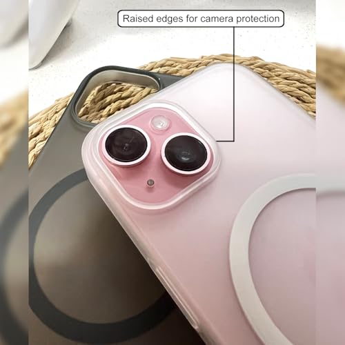 Image of COLORflow Back Cover Compatible with Oppo A5 Pro 5G / A5 Pro 4G | White Matte Finish | MAG-Safe | Slim Soft Touch Case with Anti-Slip Grip & Camera Protection
