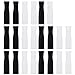 22Pcs Reusable Straws Tips, Silicone Straw Tips, Black Clear Food Grade Straws Tips Covers Only Fit for 1/4 Inch Wide(6MM Out Diameter) Stainless Steel Straws by Accmor