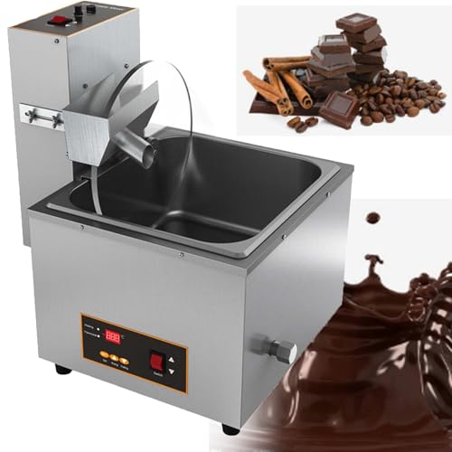 Templadora De Chocolate, Mezcladora Y Fundidora De Cobertura De Chocolate, Calentador De Alimentos De Acero Inoxidable, Rango De Ajuste De Velocidad: 35-55 Rpm, 0-85 °C, Con Horno De FusióN.