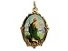San Judas Tadeo Medal (Gold-tone) Frame-shapped Medalla De San Judas Tadeo Desperate Causes Prayer