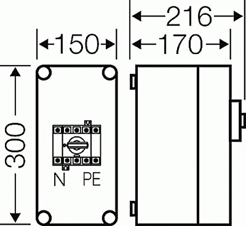 Preisvergleich Produktbild Hensel Mi-Lastschaltergehäuse Mi 7103