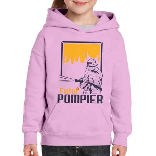 Sweat à capuche enfant futur pompier en coton premium - 3
