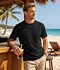 Cavva T Shirt for Men UPF 80+ Sun Protection Summer Short Sleeve Shirts Plain Tshirts Round Neck Moisture Wicking Fishing Hiking Tee Black 3XL #2