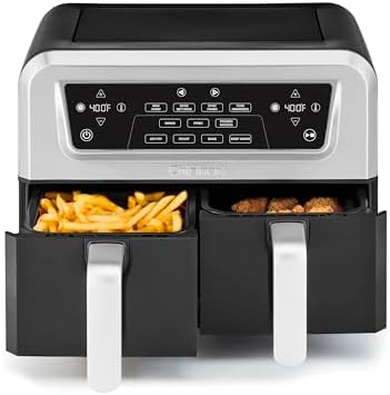 Cuisinart Dual Basket Air Fryer, 2-4.25 QT Baskets, Total 8.5 QT,...