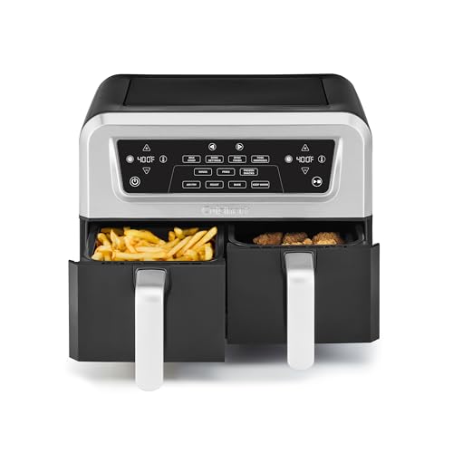 Cuisinart 8.5 Qt Dual Basket Air Fryer, Black & Silver, ADZ-085