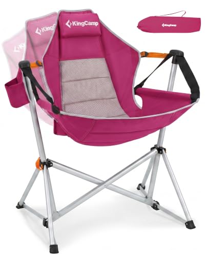 KingCamp Hammock Camping Chair, 400lbs Heavy Duty Swing Chairs for Adults