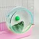 Hamsterrad,Hamstertrainingsrad,Silent Hamster Rad,Transparent Laufrad Hamster Leise Hamster Spielzeug,Hamster Sport Zubehör aus Kunststoff,Für Hamster,Hamster,Mäuse und andere kleine Haustiere,12cm