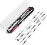 Aadav Beauty Blackhead Tool Kit, Stainless Steel Acne Needles Double Side Spot Squeezer Tool, Pimple Popper Tool Kit, Whitehead Removal