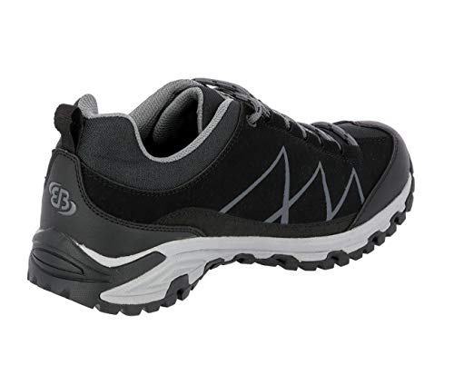 Brütting Unisex Kansas Trekking- & Wanderhalbschuhe, Schwarz Anthrazit, 46 EU