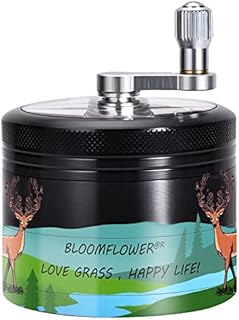Best Herb Grinder by BloomFlower Grinders, Large 4 Piece, 2.5" Aluminum
