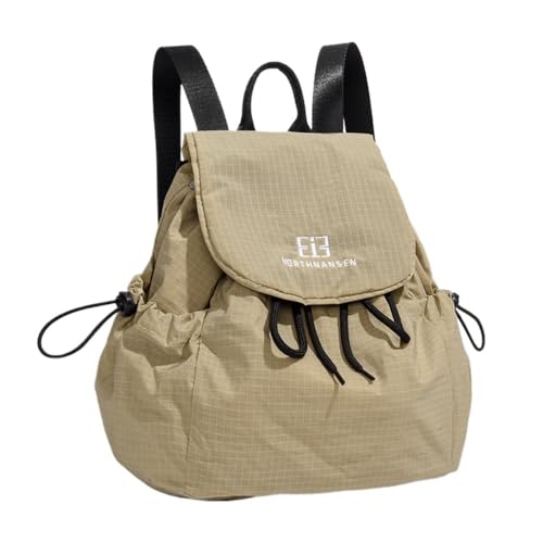 Sac à dos avec cordon de serrage en gris, violet et kaki pour le quotidien