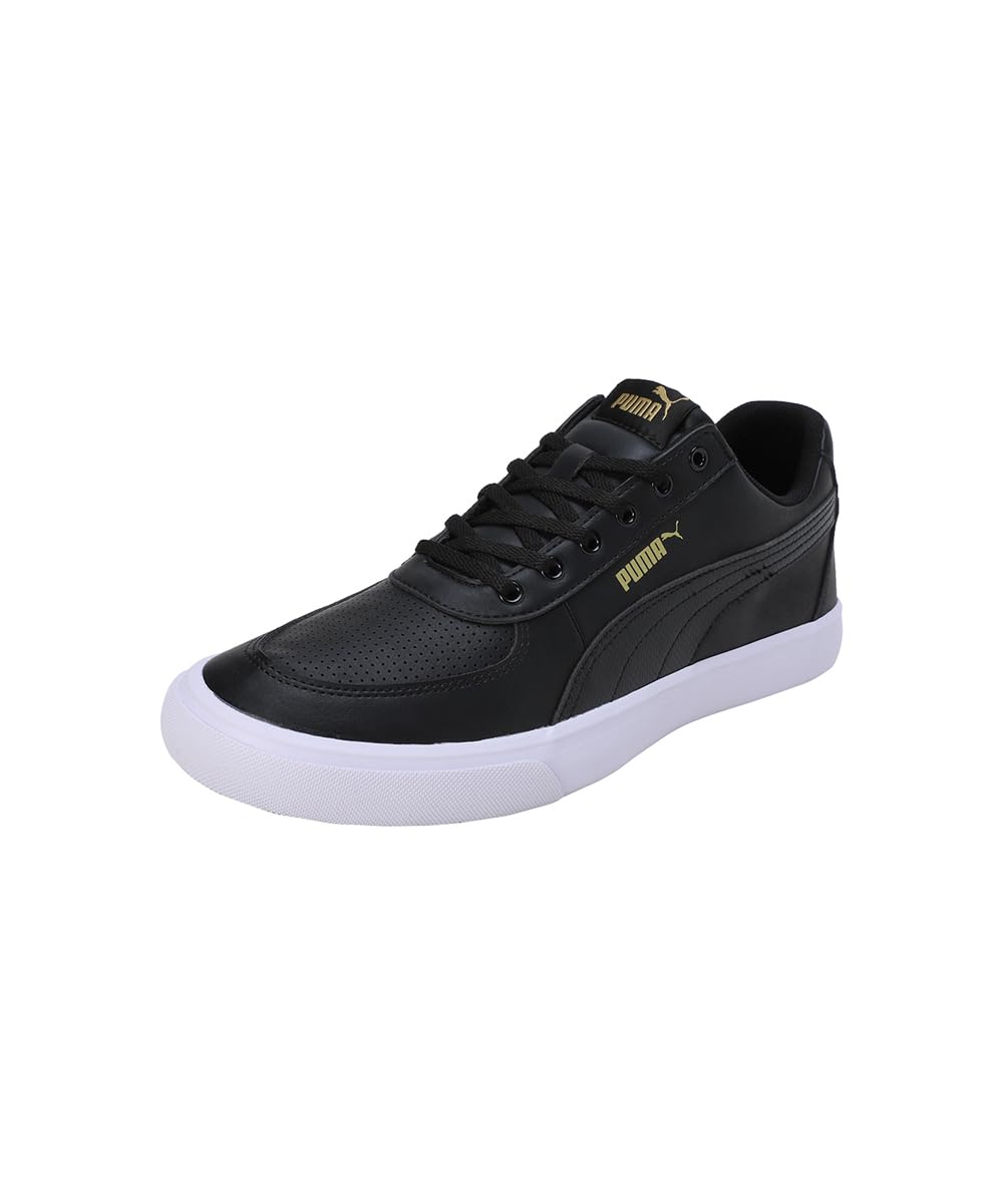 Puma Mens Dribble V1 Black-Team Gold Sneaker - 10 UK (39836801) (B0CKYWN1SY) Amazon Price History, Amazon Price Tracker