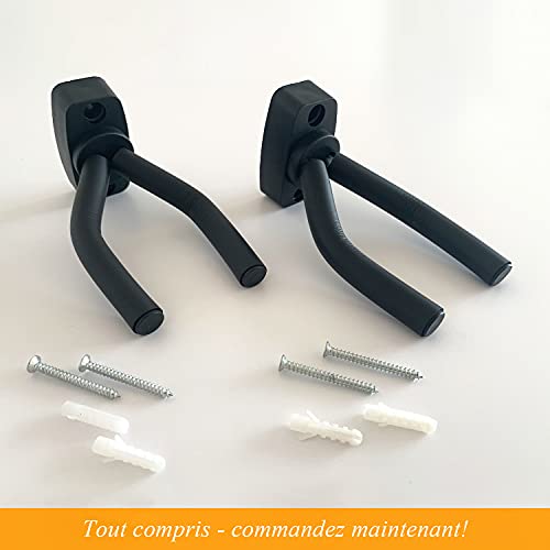 Lot de 2 supports muraux pour guitare + école de guitare – support guitare mural pour guitare western acoustique… - Les Beatles, Paul McCartney, John Lennon, RIngo Starr, George Harrison Lot de 2 supports muraux pour guitare + école de guitare – support guitare mural pour guitare western acoustique… – Image 8