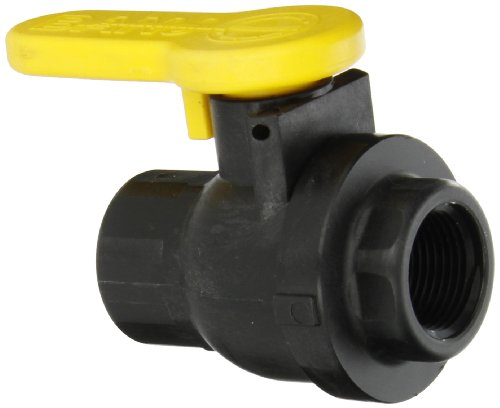 Banjo WV075FP Polypropylene Ball Valve, One Piece, Full Port, 3/4