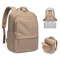 GOLF SUPAGS Zaino Porta PC Donna da 15.6 Pollici, Multifunzionale Zaino da Viaggio, Zainos Lavoro Donna, Zainos Capiente per Università, Viaggi, Ufficio, Scuola (Champagne)