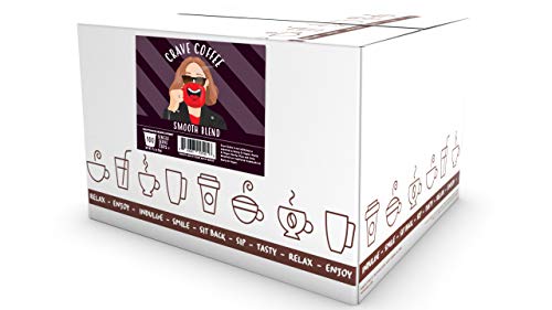 Image of Crave Beverages Smooth Blend - Colombian, Medium Roast Coffee Pods for Keurig K Cup Brewers, 100 Count