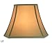 Royal Designs Rectangle Bell w Cut Corners Designer Lampshade - Antique Gold - (6.25 x 8) x (11 x 16) x 12