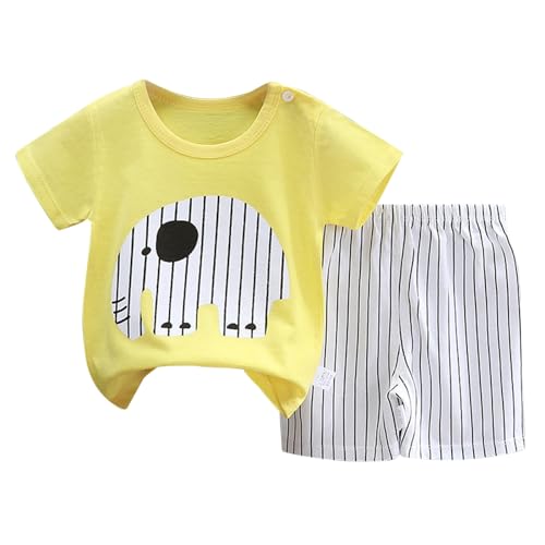 Conjunto de manga corta para niños de algodón puro para niñas, ropa de verano para niños, camiseta de bebé, ropa de bebé 2023, Blanco, 3-4 años
