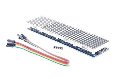 Knacro Max7219 Dot Matrix Module For Microcontroller 4 In 1 Display With 5Pin Line #TOP5