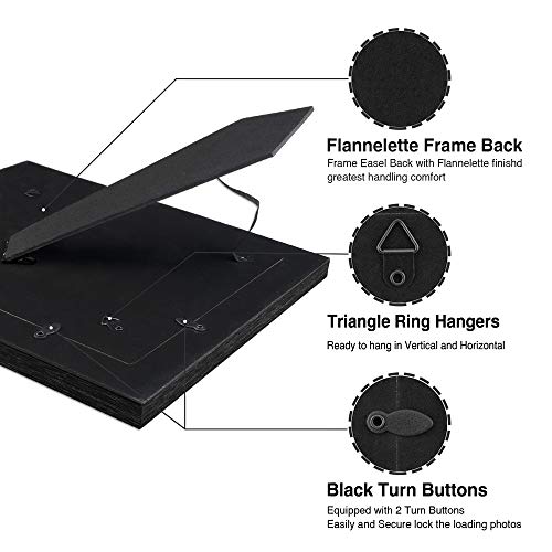 Lavie Home 8X10 Picture Frames (1 Pack, Blue) Rustic Photo Frame Set With Tempered Glass For Wall Mount & Table Top Display #TOP2