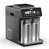 XUXIAO Macchina per Ghiaccio e Granite 3 in 1, Portatile da banco, Ghiaccio rapido con Un Solo Tocco in 6 Minuti, autopulente, per casa, Campeggio, Cucina, Camper
