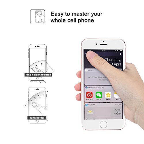 Icheckey Smart Phone Ring Holder Mirror Series Stylish 360° Adjustable Ring Stand Grip Mount Kickstand For Iphone 7/7 Plus, Galaxy S8/S8 Plus And Almost All Cases/Phones (Rose Gold) #TOP3