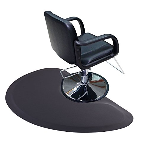 Sandinrayli 5'x3' 1/2" Semi Circle Thick Barber Salon Fatigue Floor Mat Beauty Supplier