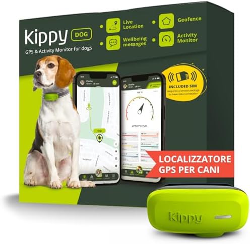 Kippy DOG | GPS per Cani - Localizzatore per Cani Impermeabile co...