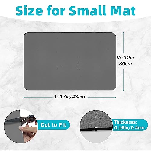 Coffee Maker Mat For Countertops: Coffee Mat Absorbent Coffee Bar Mat For Kitchen Hide Stain Rubber Backed, 12" X 17" Coffee Bar Accessories Fit Under Coffee Machine Coffee Pot Appliance Mats (Grey) #TOP2