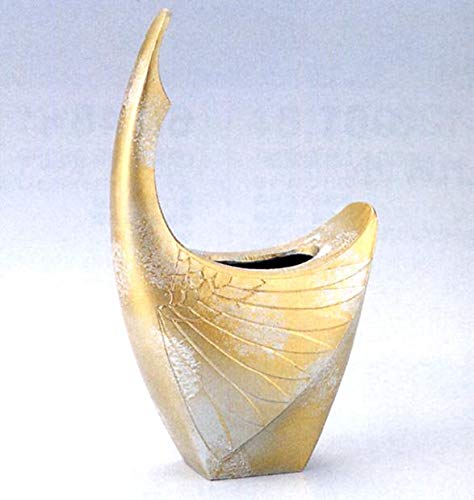 Amazon.co.jp: 花器 花瓶 若鶴 合金製 化粧箱入り (高岡銅器) 175d85
