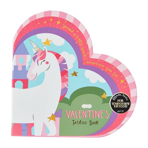 Livre de tatouage licorne Mud Pie 16,5 x 16,5 cm pour enfants