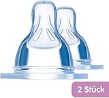 Libre de BPA MAM 66411300 - 2 Tetinas para biberón, talla 2, 4 meses