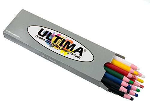 Ultima China Marker Grease Pencil: Peel-Off Wax Pencil for Opaque Markings