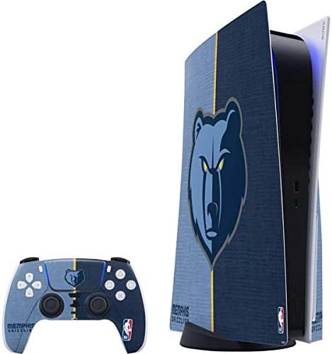 Skinit Decal Gaming Skin Compatible with PS5 Bundle - Officially Licensed NBA Memphis Grizzlies Canvas Design