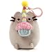 GUND Pusheen Snackable Birthday Cupcake Cat Plush Stuffed Animal Backpack Clip, Gray, 5"