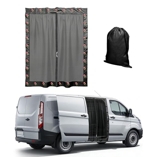 Moustiquaire magnétique pour camionnette avec protection solaire rideau de porte coulissante
