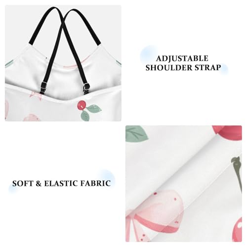 Cute Pink Bow Cherries Girls One Piece Swimsuit Beach Swimwear 208608703