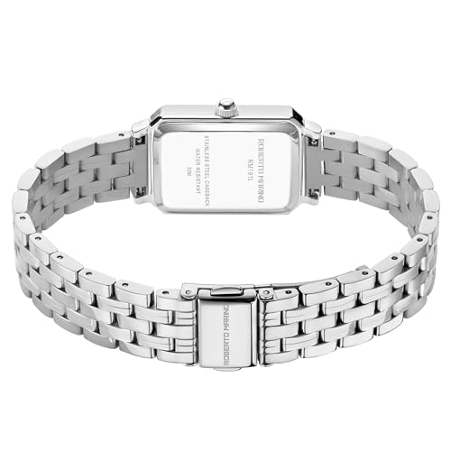 Roberto Marino RM1982 Women’s Luxury Watch Rectangular Gold – Japanese Quartz Movement, Vintage Stainless Steel Design, Silver Dial, Elegant Dress Timepiece, 3ATM Water Resistant – Reloj para Mujer - Image 5