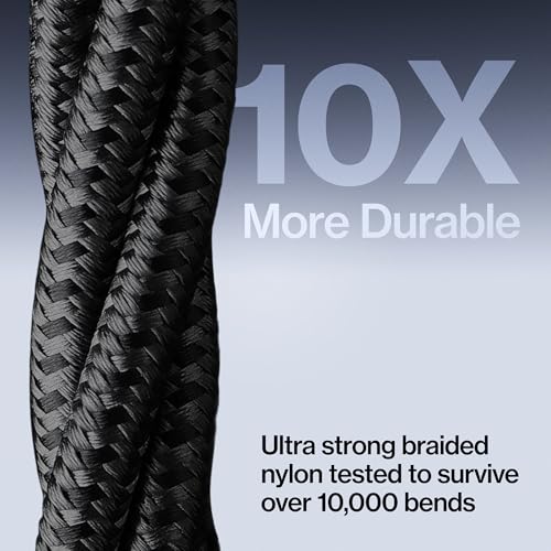 Image of Statik MagStack USB A to Lightning Coiling Magnetic Charging Cable, 12W | MFi-certified Nylon Braided Tangle-Free, Magnetic Coiling, Data Transfer, Compatible with iPhone & iPad, 3FT Black, 3 Pack
