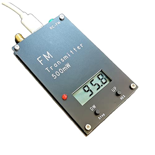 Lisher 2000M   Transmisor FM (0,5 W, emisor de FM digital, estéreo, para Campus Radio Radio Broadcast