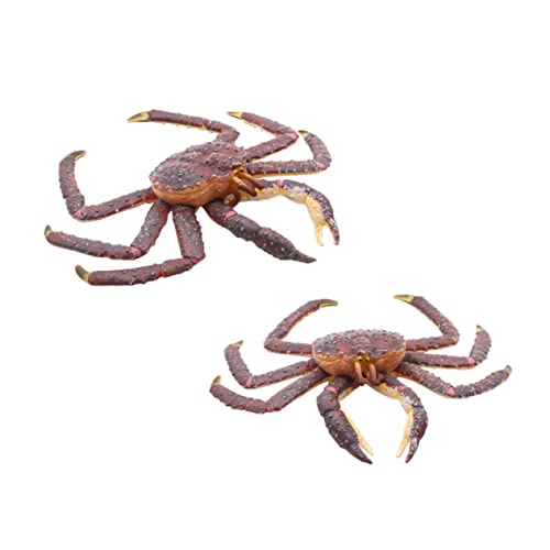 Imagen de Milisten Modelo De Cangrejo De Plástico Figura Decorativa De Animales Marinos Juguete Educativo para Adorno De Cangrejo para Interior