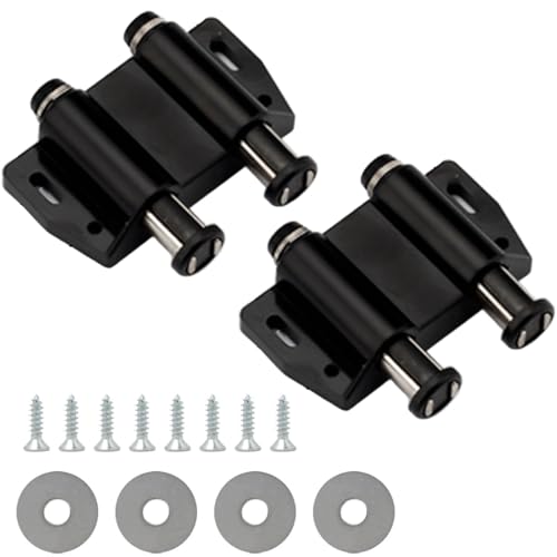 2 Pezzi Chiusura Magnetica Fermo, Chiusura Magnetica Per Ante, Scatto Chiusura Magnetica a Spinta, Chiusure Magnetiche a Pressione Porta, Plastica, Per Armadi, Armadietti, Guardaroba, Scarpiere