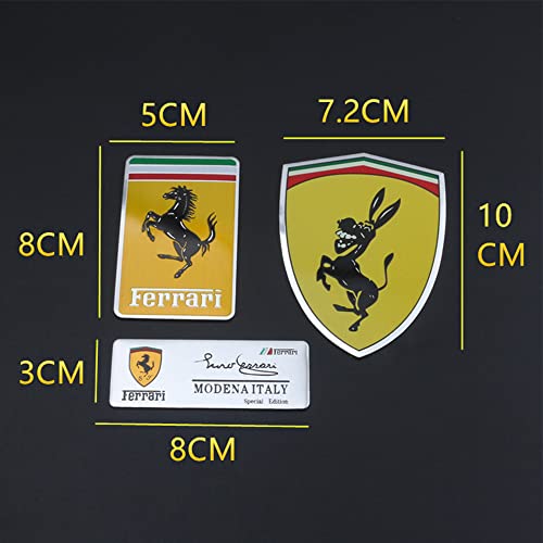 YCZHD Auto 3D Emblemi in Metallo Adesivi Logo